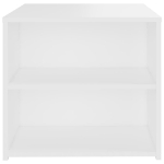 Tavolino Bianco 50x50x45 cm in Legno Multistrato