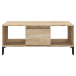 Tavolino Salotto Rovere Sonoma 90x50x36,5 cm Legno Multistrato