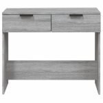 Tavolino Consolle Grigio Sonoma 90x36x75 cm Legno Multistrato