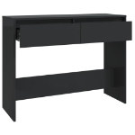 Tavolo Consolle Nero 100x35x76,5 cm in Truciolato