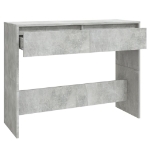 Tavolo Consolle Grigio Cemento 100x35x76,5 cm in Truciolato