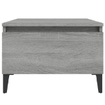 Tavolino Grigio Sonoma 50x46x35 cm in Legno Multistrato