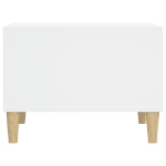 Tavolino da Salotto Bianco 60x50x36,5 cm in Legno Multistrato