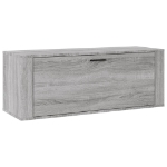 Scarpiera a Muro Grigio Sonoma 100x35x38cm in Legno Multistrato