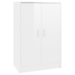 Scarpiera Bianco Lucido 60x35x92 cm in Truciolato