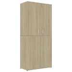 Scarpiera Rovere Sonoma 80x39x178 cm in Legno Multistrato