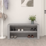 Scarpiera Grigio Sonoma 100x35x45 cm in Legno Multistrato