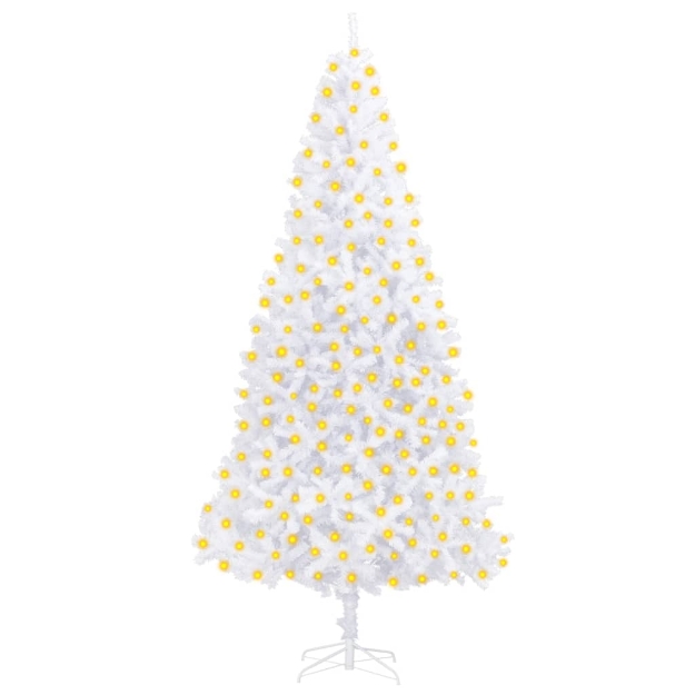 Albero Natale Artificiale Preilluminato Bianco 300 cm