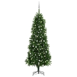 Albero di Natale Preilluminato con Palline 240 cm Verde