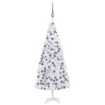 Albero di Natale Preilluminato con Palline Bianco 500 cm