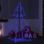 Albero di Natale a Cono 160 LED per Interni Esterni 78x120 cm