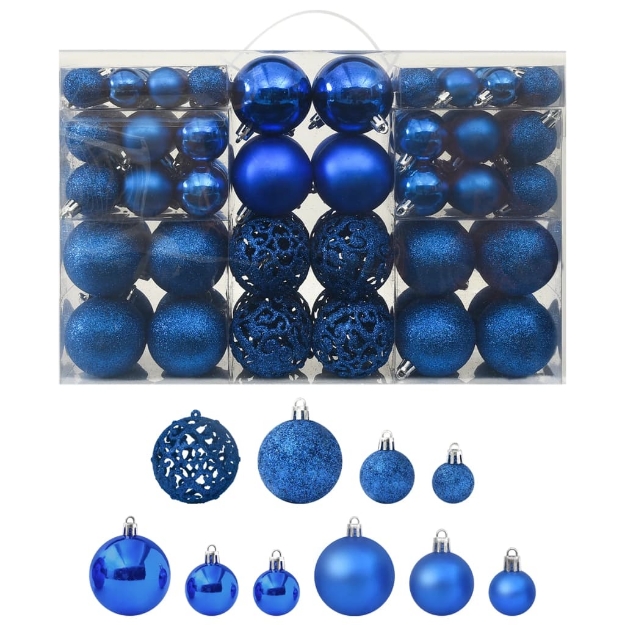 Set Palline di Natale 100 pz Blu