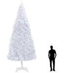 Albero di Natale Artificiale Preiluminato 500 cm Bianco