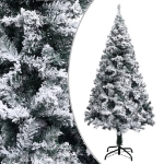 Albero di Natale Artificiale con Neve Fioccata Verde 210 cm PVC