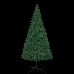 Albero di Natale Preilluminato con Palline e LED Verde 400 cm