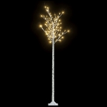 Albero Natale 200 LED 2,2 m Salice Bianco Caldo Interno Esterno