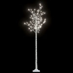 Albero Natale 180 LED 1,8m Salice Bianco Freddo Interno Esterno