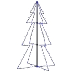 Albero di Natale a Cono 160 LED per Interni Esterni 78x120 cm