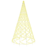 Albero di Natale Pennone Bianco Caldo 3000 LED 800 cm