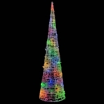 Piramide Decorativa Cono di Luce LED Acrilico Colorato 90 cm