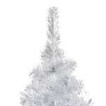 Albero di Natale Preilluminato con Palline Argento 210 cm PET