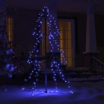 Albero di Natale a Cono 160 LED per Interni Esterni 78x120 cm