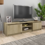 Mobile TV Rovere Sonoma 140x40x35,5 cm in Legno Multistrato