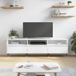 Mobile Porta TV Bianco 150x30x44,5 cm in Legno Multistrato