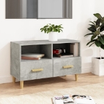 Mobile per TV Grigio Cemento 80x36x50 cm Legno Multistrato