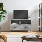 Mobile Porta TV Grigio Sonoma 80x36x50 cm in Legno Multistrato