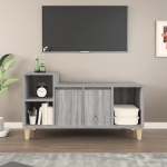 Mobile TV Grigio Sonoma 100x35x55 cm in Legno Multistrato