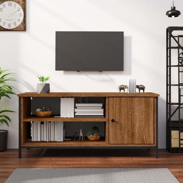 Mobile Porta TV Rovere Marrone 100x40x45cm in Legno Multistrato