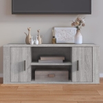 Mobile TV Grigio Sonoma 100x35x40 cm in Legno Multistrato