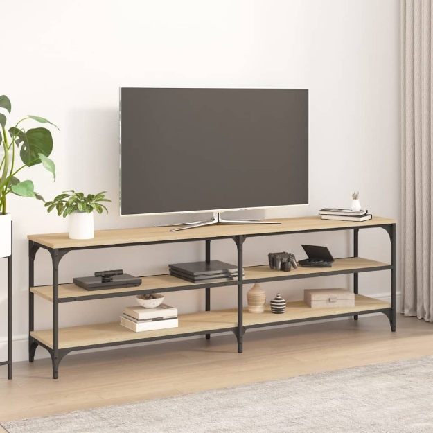 Mobile Porta TV Rovere Sonoma 160x30x50 cm in Legno Multistrato