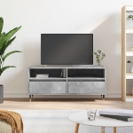 Mobile per TV Grigio Cemento 100x34,5x44,5 cm Legno Multistrato