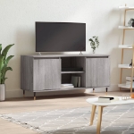 Mobile Porta TV Grigio Sonoma 104x35x50 cm in Legno Multistrato