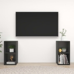 Mobili TV 2 pz Grigio 72x35x36,5 cm in Truciolato