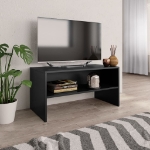 Mobile Porta TV Nero 80x40x40 cm in Legno Multistrato