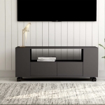 Mobile Porta TV Grigio 120x35x48 cm in Legno Multistrato