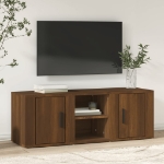 Mobile TV Rovere Marrone 100x31,5x35 cm in Legno Multistrato