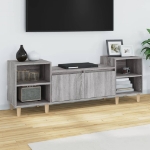 Mobile TV Grigio Sonoma 160x35x55 cm in Legno Multistrato