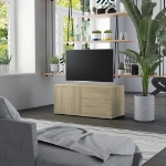 Mobile Porta TV Rovere Sonoma 80x34x36 cm Legno Multistrato