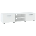 Mobile Porta TV Bianco 140x40x35 cm Legno Multistrato