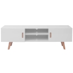 Supporto TV in MDF 150x35x48,5 cm Lucido Bianco