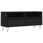 Mobile Porta TV Nero 100x34,5x44,5 cm in Legno Multistrato