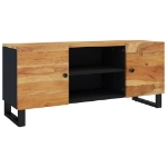 Mobile Porta TV 105x33x46 cm in Legno Massello di Acacia