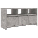 Mobile Porta TV Grigio Cemento 102x37,5x52,5 cm in Truciolato