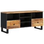 Mobile TV 100x33x46cm Legno Massello Mango e Legno Multistrato