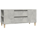 Mobile per TV Grigio Cemento 102x44,5x50 cm Legno Multistrato