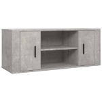 Mobile per TV Grigio Cemento 100x35x40 cm Legno Multistrato